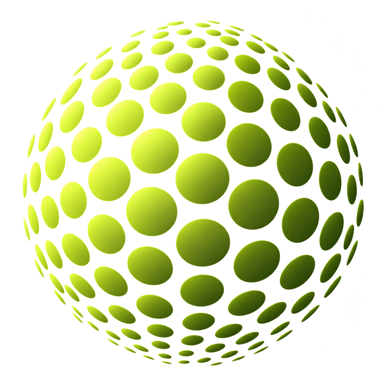 GAMGAM dotted green globe